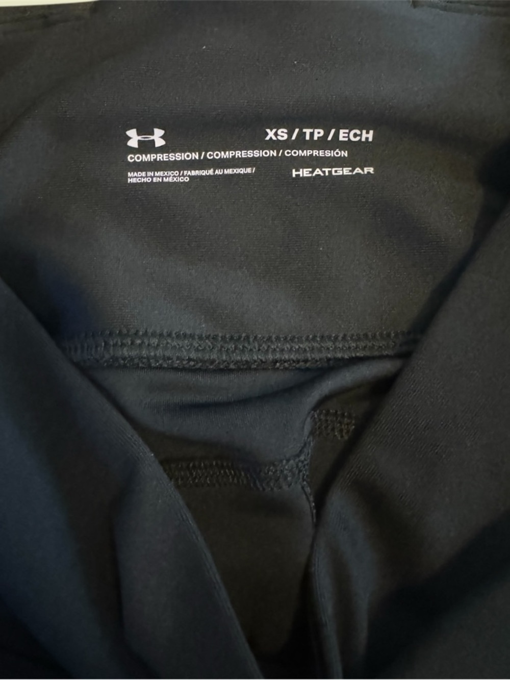 Under Armour HeatGear Compression Leggings Women’s XS Black High Rise Athletic - Picture 5 of 5
